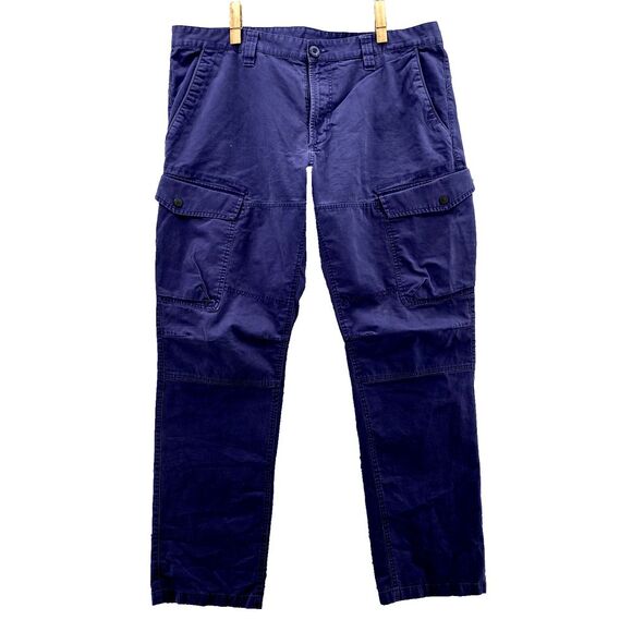Armani Exchange Cargo Pants Men's 38x31* Blue Tactical Skater Streetwear Utility - Picture 1 of 12
